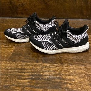 adidas Black and White Athletic Shoes